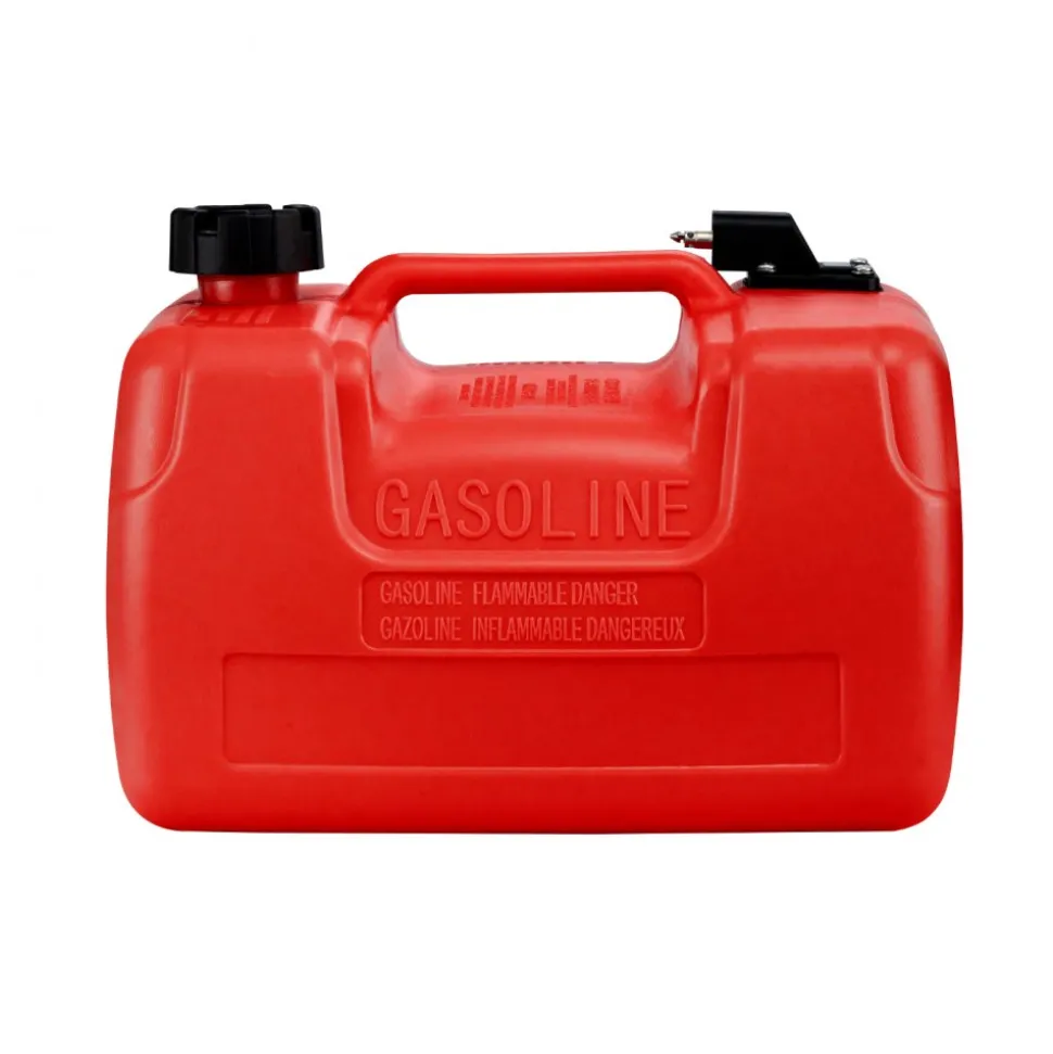 VEVOR Boat Fuel Tank, 3.17-Gallon/12-L Marine Outboard Transfer Tank, Transfer Tank with 9.8ft Hose, Gauge for Outboard Engine, Yacht, Fishing Boat, Deck, Red