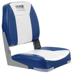 VEVOR Boat Seat Low Back Fold-Down Fishing Boat Chair with Sponge Padding 2 Pack