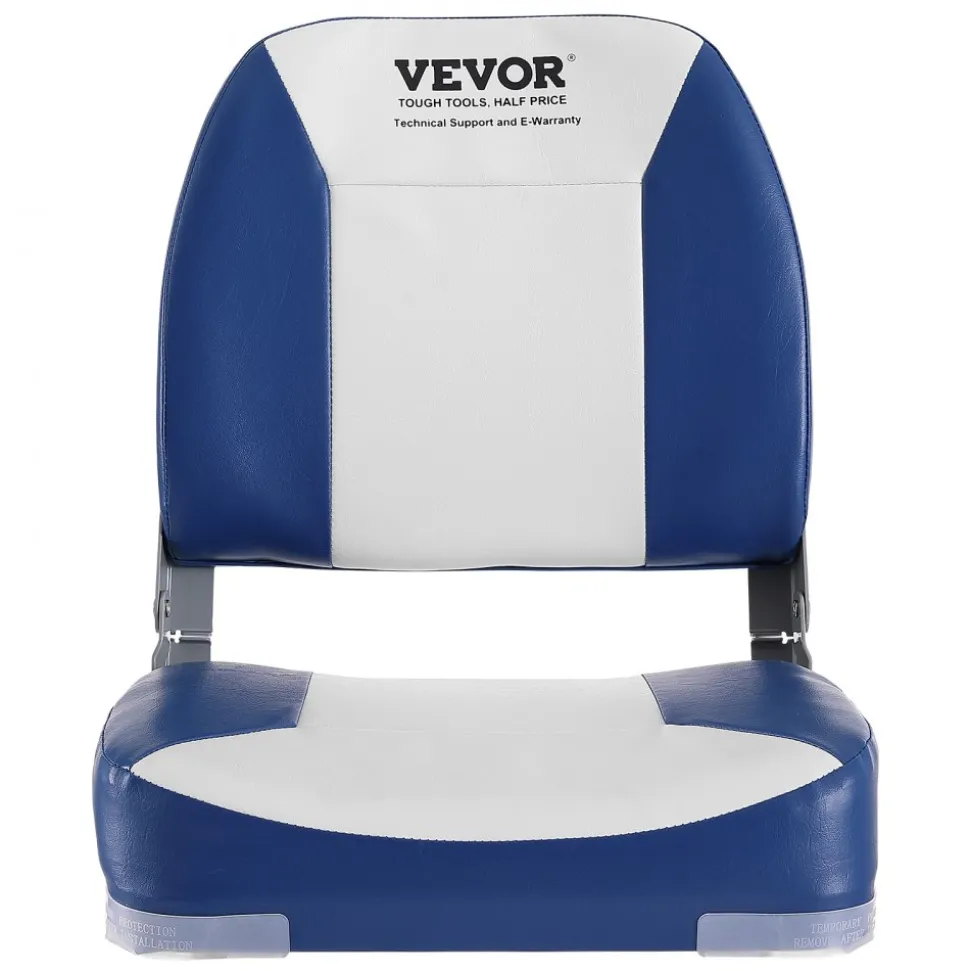 VEVOR Boat Seat Low Back Fold-Down Fishing Boat Chair with Sponge Padding 2 Pack