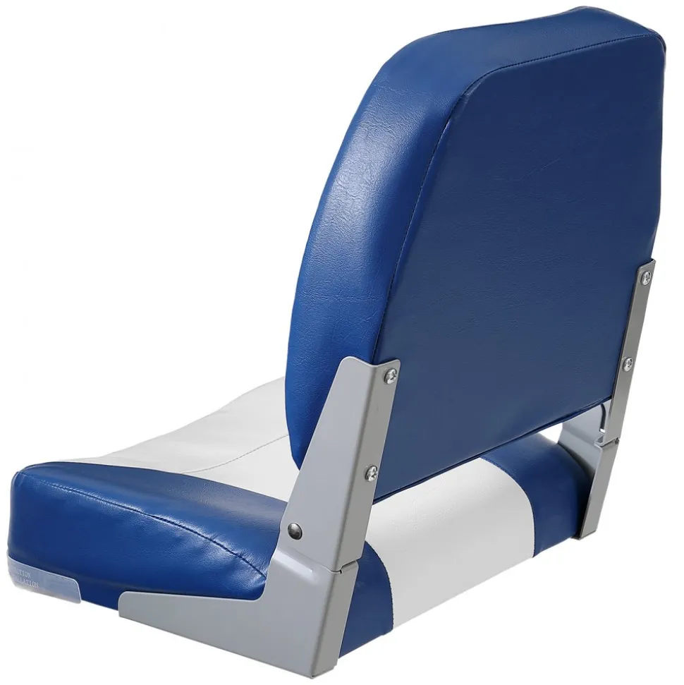 VEVOR Boat Seat Low Back Fold-Down Fishing Boat Chair with Sponge Padding 2 Pack
