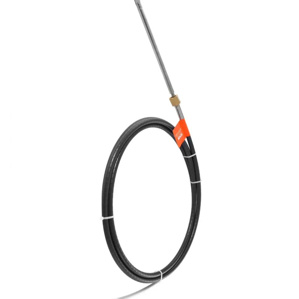 VEVOR Boat Steering Cable, 17 Feet Outboard Marine Rotary Steering Cable, 1/2 Ton High Tensile Strength, Replacement Steering Cable Compatible with Most Single-Station Outboard Steering Systems