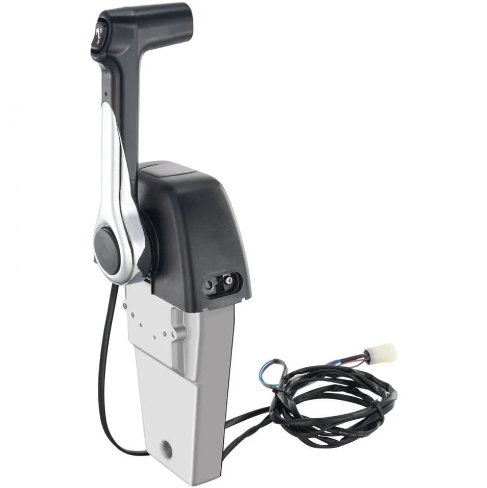 VEVOR Boat Throttle Control, 704-48205-P1 Top-Mounted Outboard Remote Control Box for Yamaha 4-Stroke, Marine Throttle Control Box with Power Trim Switch and 4.6 ft Harness with 5 Pin Connector