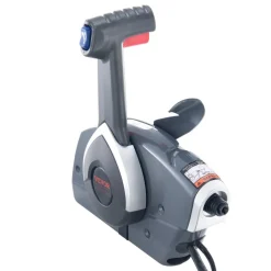 VEVOR Boat Throttle Control, 5006180 Side-Mounted Outboard Remote Control Box for Evinrude Johnson, Marine Throttle Control Box with Power Trim Switch and Lanyard