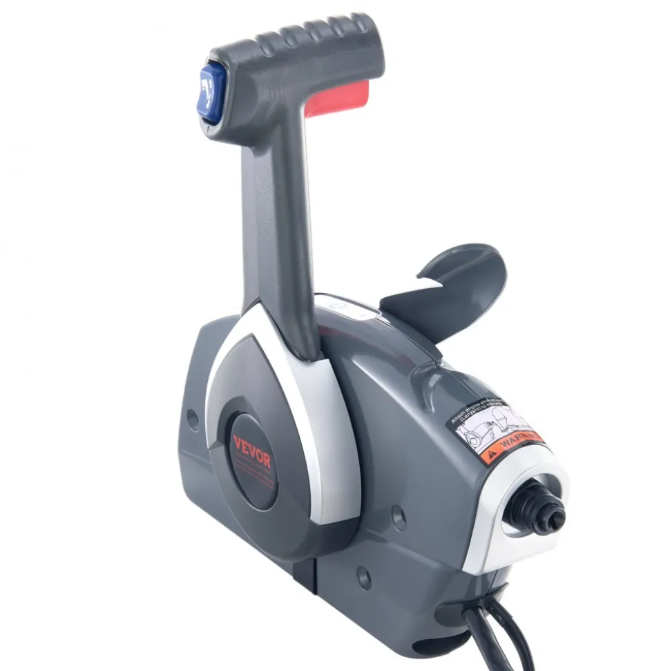 VEVOR Boat Throttle Control, 5006180 Side-Mounted Outboard Remote Control Box for Evinrude Johnson, Marine Throttle Control Box with Power Trim Switch and Lanyard