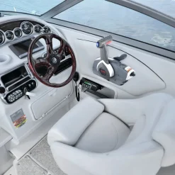 VEVOR Boat Throttle Control, 5006180 Side-Mounted Outboard Remote Control Box for Evinrude Johnson, Marine Throttle Control Box with Power Trim Switch and Lanyard