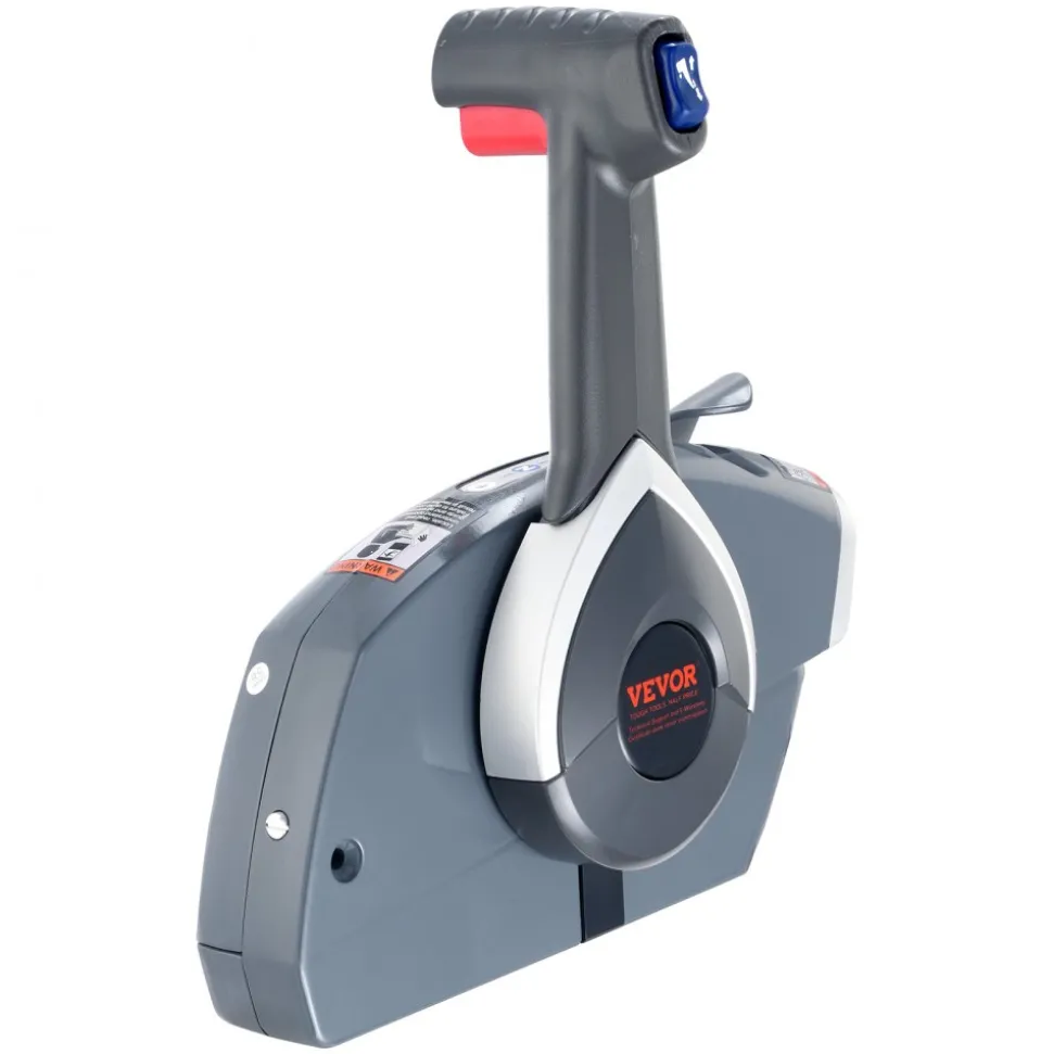VEVOR Boat Throttle Control, 5006180 Side-Mounted Outboard Remote Control Box for Evinrude Johnson, Marine Throttle Control Box with Power Trim Switch and Lanyard