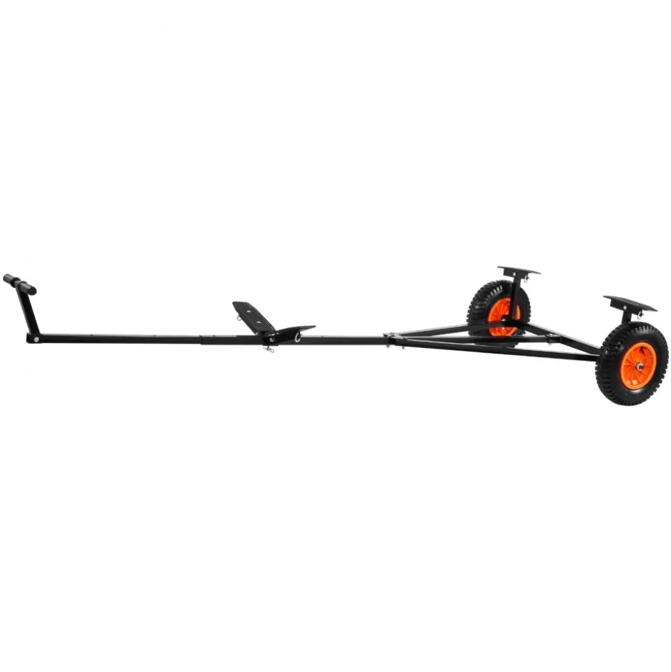 VEVOR Boat Trailer Dolly, 420lbs Load Capacity, Carbon Steel Trailer Mover with Adjustable Length, 15.7 in Pneumatic Tires and Nonslip Support Bracket, for Moving Kayak Motorboat Fishing Boat
