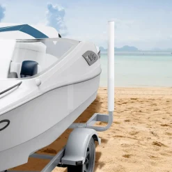 VEVOR Boat Trailer Guide, 60″ Adjustable Design Trailer Guide Poles, 2PCS High-Hardness Steel Trailer Guide-Ons, Trailer Guides with PVC Pipes, for Ski Boat, Fishing Boat or Sailboat Trailer