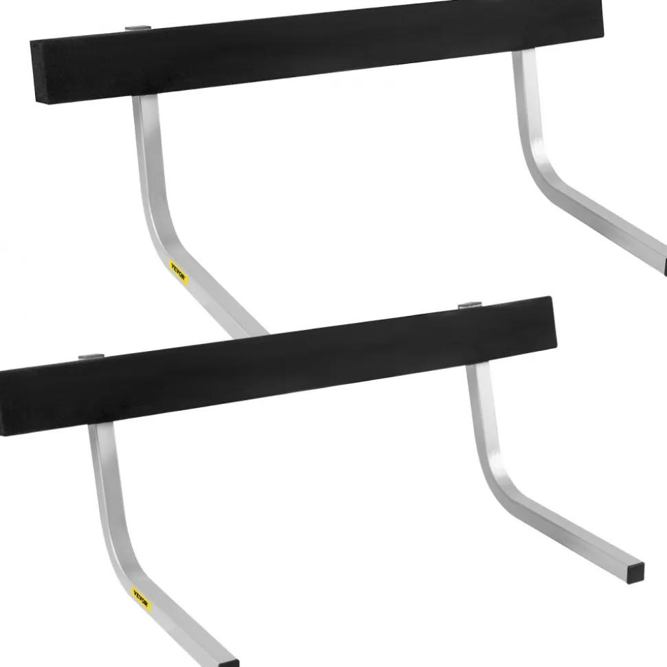VEVOR Boat Trailer Guide-ons, 2 PCS Rustproof Steel Trailer Guide ons, Trailer Guides with Carpet-Padded Boards, Mounting Parts Included, for Ski Boat, Fishing Boat or Sailboat Trailer