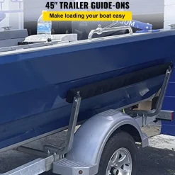 VEVOR Boat Trailer Guide-ons, 2 PCS Rustproof Steel Trailer Guide ons, Trailer Guides with Carpet-Padded Boards, Mounting Parts Included, for Ski Boat, Fishing Boat or Sailboat Trailer