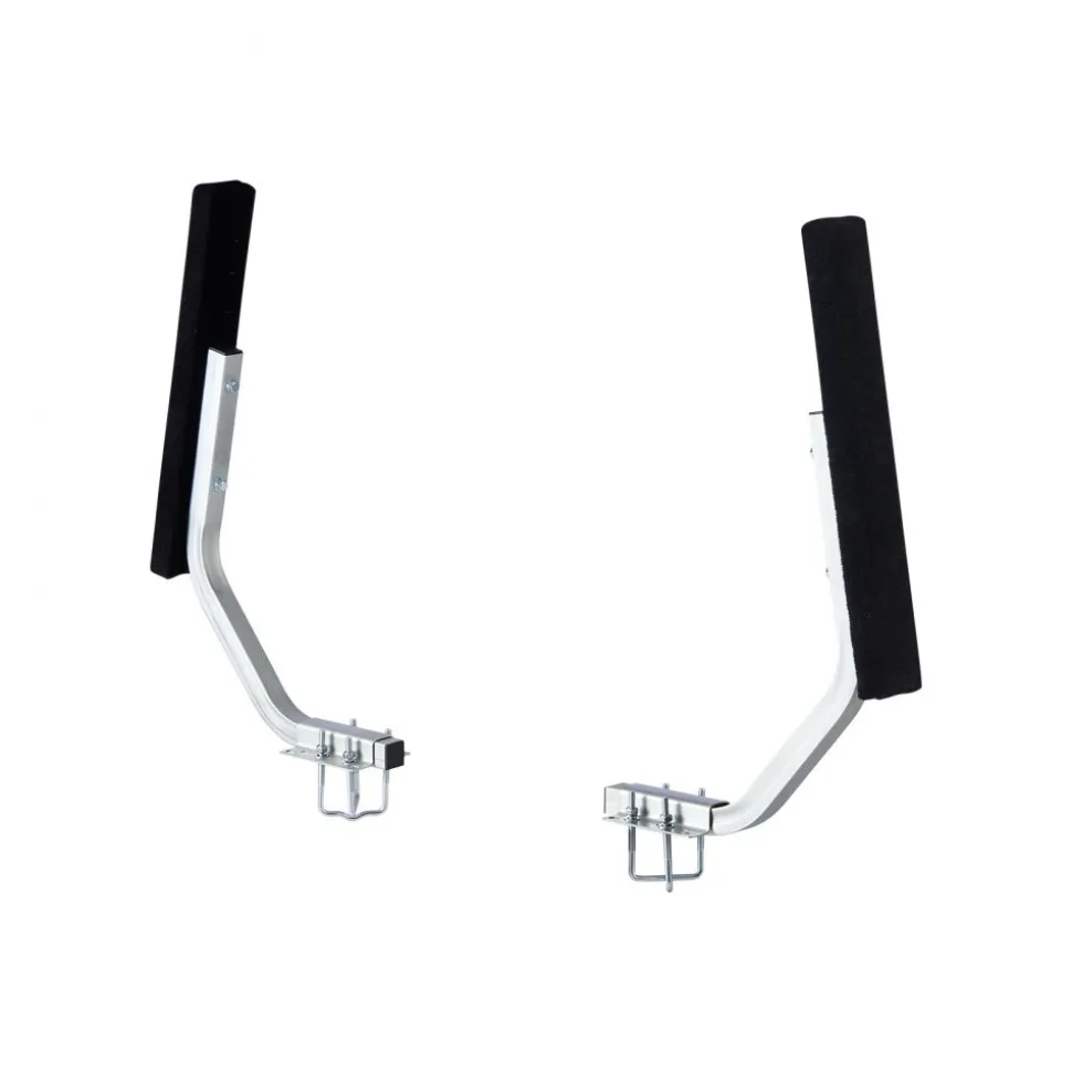VEVOR Boat Trailer Guides, 1.2 in Adjustable Width Trailers Guide, 2PCS High-Hardness Steel Trailer Guide-Ons with Thick Support Pads, Fits L-Beam, Box or C-Channel Bunk-Style Pontoon Trailers