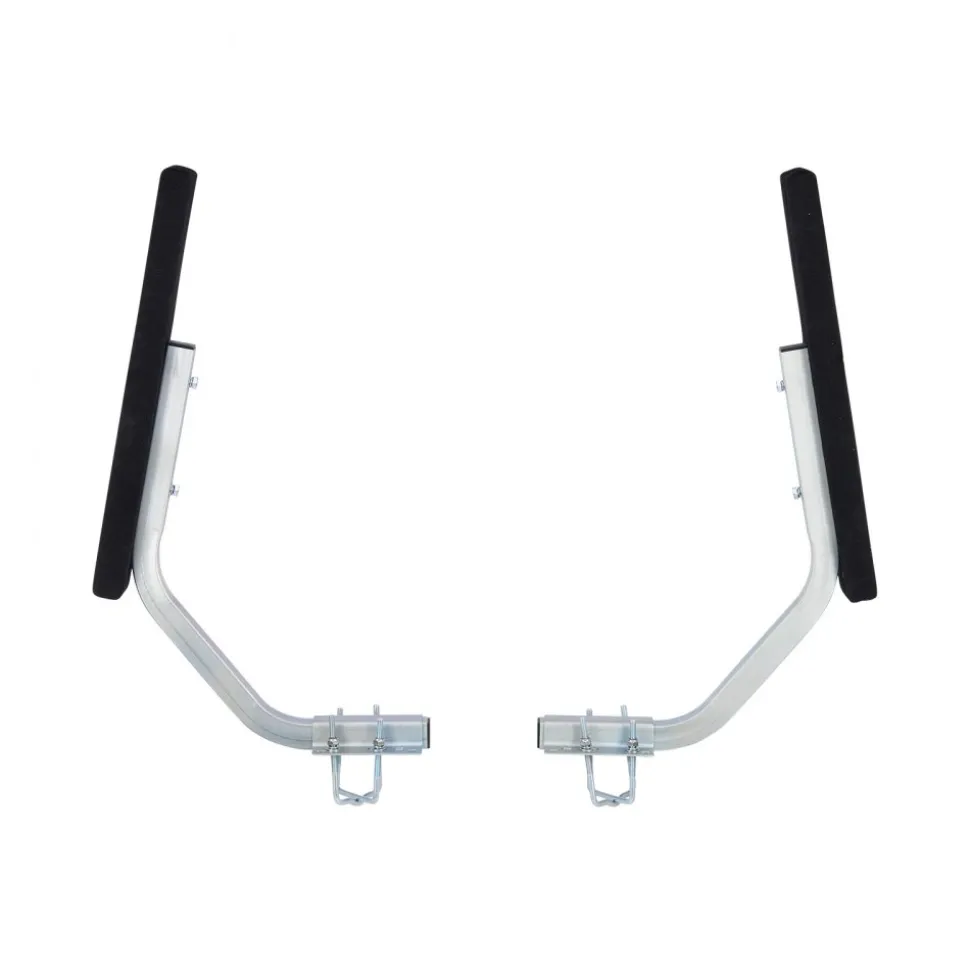VEVOR Boat Trailer Guides, 1.2 in Adjustable Width Trailers Guide, 2PCS High-Hardness Steel Trailer Guide-Ons with Thick Support Pads, Fits L-Beam, Box or C-Channel Bunk-Style Pontoon Trailers