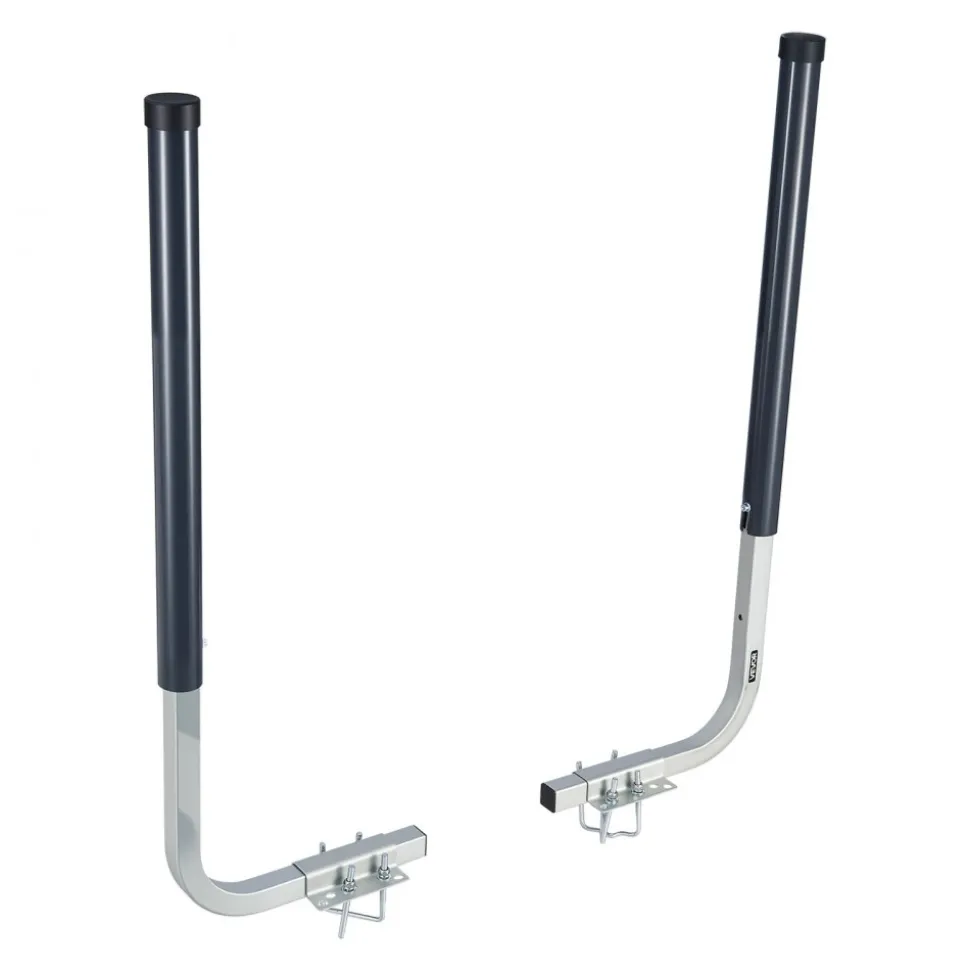 VEVOR Boat Trailer Guides, 16.7 in/18.7 in Height Adjustable Trailers Guide, 2PCS Thickened Steel Trailer Guide-Ons with Thick Support Pads, Fits L-Beam, Box or C-Channel Bunk-Style Pontoon Trailers