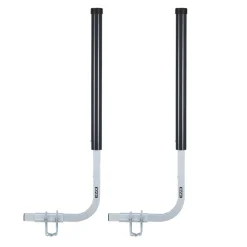 VEVOR Boat Trailer Guides, 16.7 in/18.7 in Height Adjustable Trailers Guide, 2PCS Thickened Steel Trailer Guide-Ons with Thick Support Pads, Fits L-Beam, Box or C-Channel Bunk-Style Pontoon Trailers
