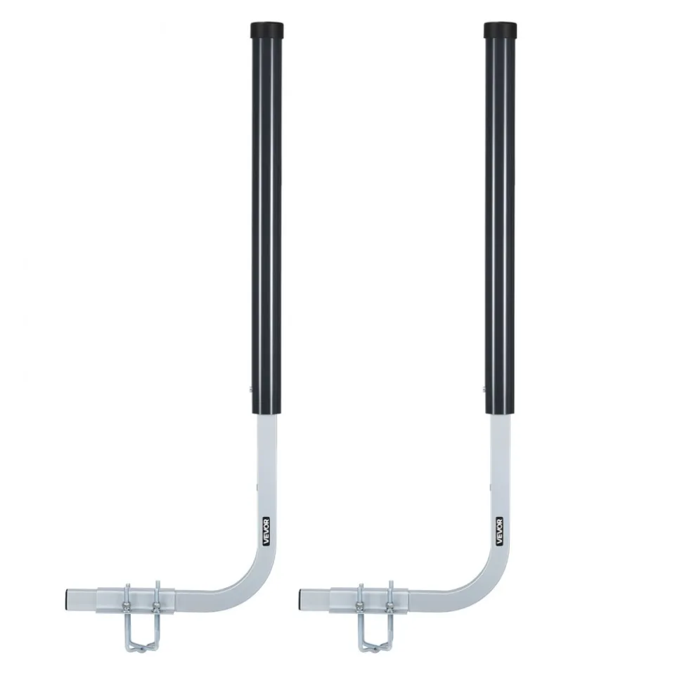 VEVOR Boat Trailer Guides, 16.7 in/18.7 in Height Adjustable Trailers Guide, 2PCS Thickened Steel Trailer Guide-Ons with Thick Support Pads, Fits L-Beam, Box or C-Channel Bunk-Style Pontoon Trailers