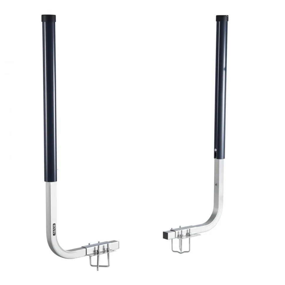 VEVOR Boat Trailer Guides, 16.7 in/18.7 in Height Adjustable Trailers Guide, 2PCS Thickened Steel Trailer Guide-Ons with Thick Support Pads, Fits L-Beam, Box or C-Channel Bunk-Style Pontoon Trailers