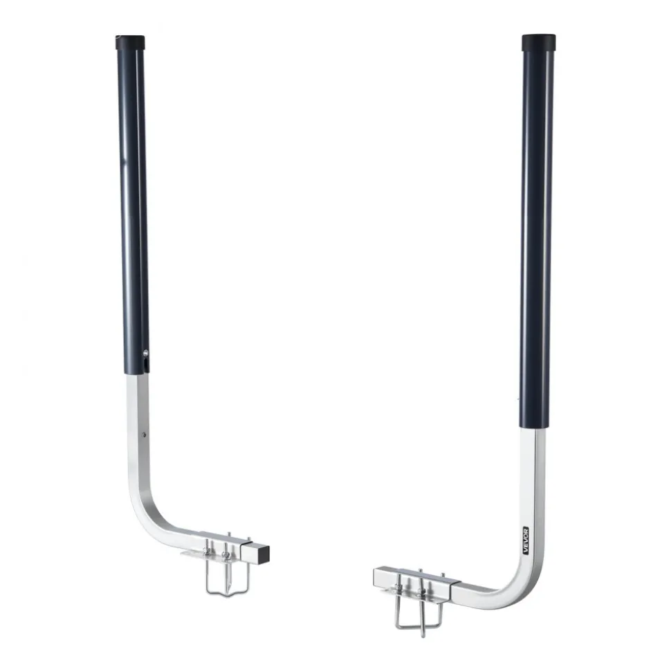 VEVOR Boat Trailer Guides, 16.7 in/18.7 in Height Adjustable Trailers Guide, 2PCS Thickened Steel Trailer Guide-Ons with Thick Support Pads, Fits L-Beam, Box or C-Channel Bunk-Style Pontoon Trailers