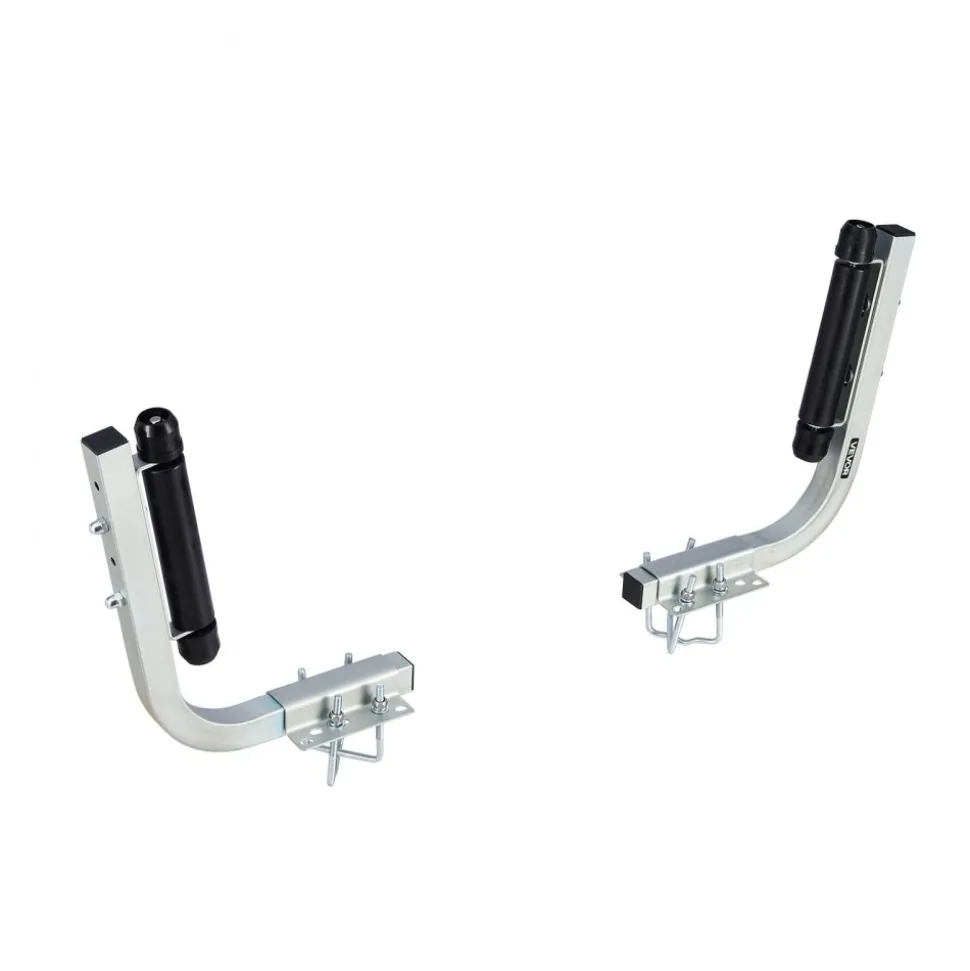 VEVOR Boat Trailer Guides, 18.5 in/20.5 in Height Adjustable Trailers Guide, 2PCS Thickened High-Duty Steel Trailer Guide-Ons with Smooth Roller Guidance, for V-Hull Boats, Small to Mid-Size Boats