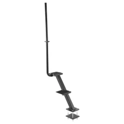 VEVOR Boat Trailer Steps, 2-Step, Heavy-Duty Boat Trailer Steps with Handle, Non-Slip Surface, 3 Mounting Angle Options, Carbon Steel Ladder Suitable for 3