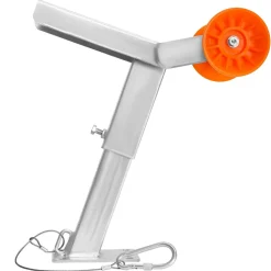 VEVOR Boat Trailer Winch Stand with Roller, Adjustable Height 14.3-21.6 Inches, Boat Winch Mount with U-Bolts for 2-3 Inches W x 3-4 Inches H Trailer Tongue, Fit for Jet Ski, Sailboat, Speedboat