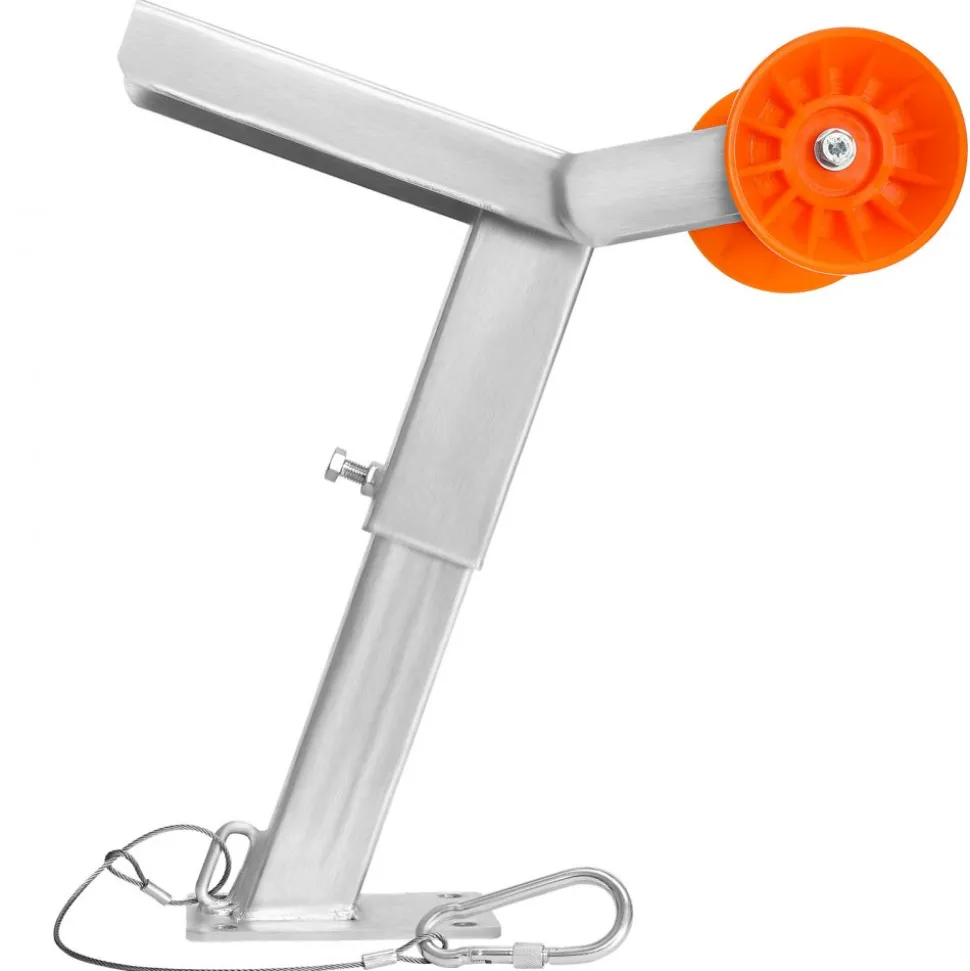 VEVOR Boat Trailer Winch Stand with Roller, Adjustable Height 14.3-21.6 Inches, Boat Winch Mount with U-Bolts for 2-3 Inches W x 3-4 Inches H Trailer Tongue, Fit for Jet Ski, Sailboat, Speedboat