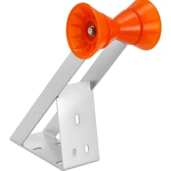 VEVOR Boat Trailer Winch Stand, 2 to 3-inch Winch Posts, Boat Trailer Winch Seat with TPU Orange Roller & U-Bolts, Suitable for Jet Ski, Sailboat, Fishing Boat, Speedboat (Galvanized), Silver