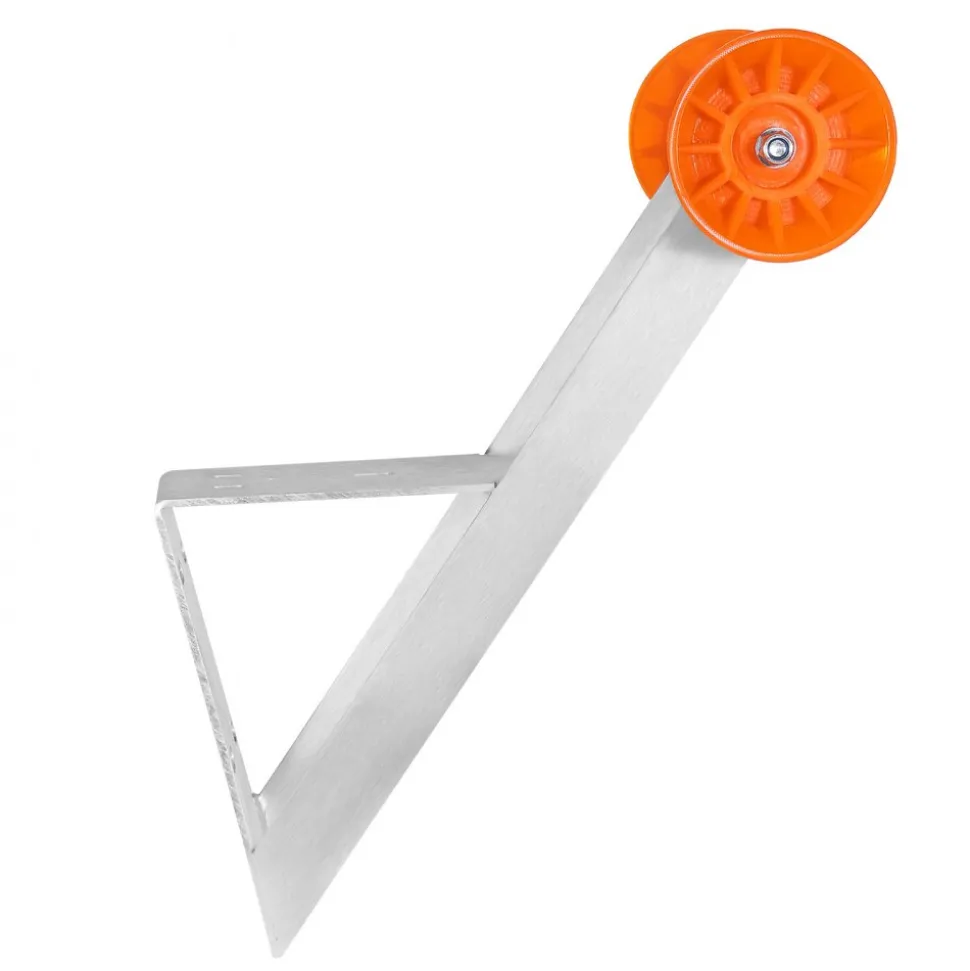 VEVOR Boat Trailer Winch Stand, 2 to 3-inch Winch Posts, Boat Trailer Winch Seat with TPU Orange Roller & U-Bolts, Suitable for Jet Ski, Sailboat, Fishing Boat, Speedboat (Galvanized), Silver