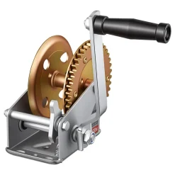VEVOR Boat Winch, 1600 lbs Hand Winch, Heavy Duty Manual Rope Crank, Portable Two-Way Ratchet, 4: 1 Gear Ratio, Easy Installation Gear for Boat Trailer ATV Towing