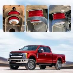 VEVOR Body Mount Bushing Kit, Compatible with 2008-2016 F250 F350 Super Duty, 60 PCS Polyurethane Body Mount Kit, Quick Replacement, Durable Components for Improving Bumpy Driving Performance, Red