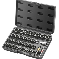 VEVOR Bolt Extractor Set, 29-Piece Bolt and Nut Remover Set, 6mm to 10mm, 13/32