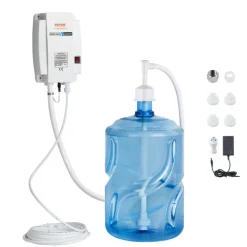 VEVOR Bottled Water Dispenser Pump System, 5 Gallon Dispensing System, Automatic Electric Water Dispenser, Single Inlet Water Jug Pump, Compatible Use with Coffee/Tea Machine, Refrigerator, Ice Maker