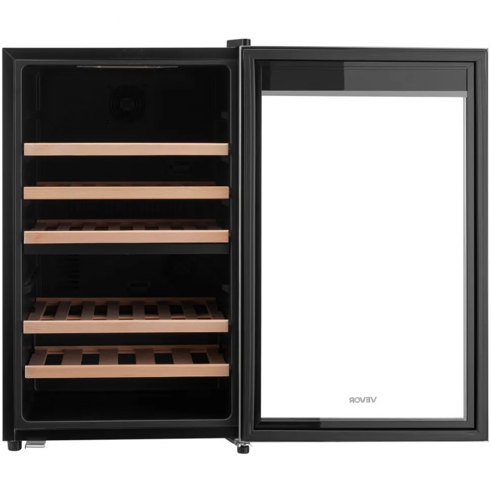 VEVOR 52 Bottle Wine Fridge, Freestanding Wine Cooler Refrigerator, Dual Zone Cooler, 41℉ to 65℉ Adjustable Temp Mini Cellar, Glass Door, For Home Office Bar, Red White Champagne or Sparkling Wines
