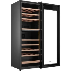 VEVOR 42 Bottle Wine Fridge, Freestanding Wine Cooler Refrigerator, Dual Zone Cooler, 41℉ to 65℉ Adjustable Temp Mini Cellar, Glass Door, For Home Office Bar, Red White Champagne or Sparkling Wines