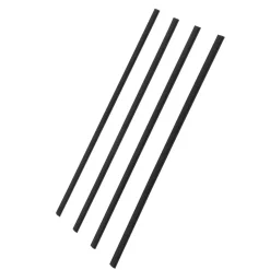 VEVOR Bottom Locking Privacy Slats, Double-Wall Vertical Bottom-Locking Slats with Wings for Chain-Link Fence, High-Density HDPE Chain Link Slats Ideally Fit 6' High Fence for Garden and Farm(Black)