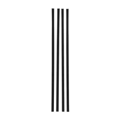 VEVOR Bottom Locking Privacy Slats, Double-Wall Vertical Bottom-Locking Slats for Chain-Link Fence, High-Density HDPE Chain Link Slats Ideally Fit 6' High Fence for Garden, Farm, Sports Field(Black)