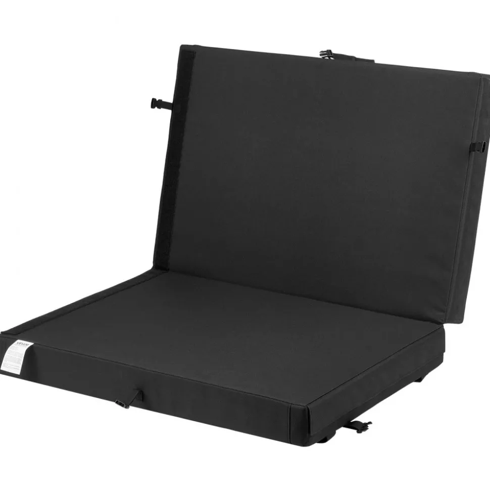 VEVOR Bouldering Crash Pad, Bi-Fold Rock Climbing Crash Pad with Adjustable Backpack Straps and Handle, Foldable Lightweight for Indoor Bouldering & Outdoor Climbing, Folded Size 35.6" x 24" x 8.3"
