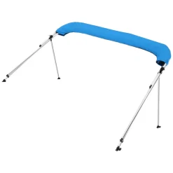 VEVOR 3 Bow Boat Bimini Tops, 600D Polyester Canopy with Aluminum Alloy Frame, Waterproof & Sun Shade Boat Awning Canopy with Storage Bag, 2 Support Poles, 4 Straps, 72