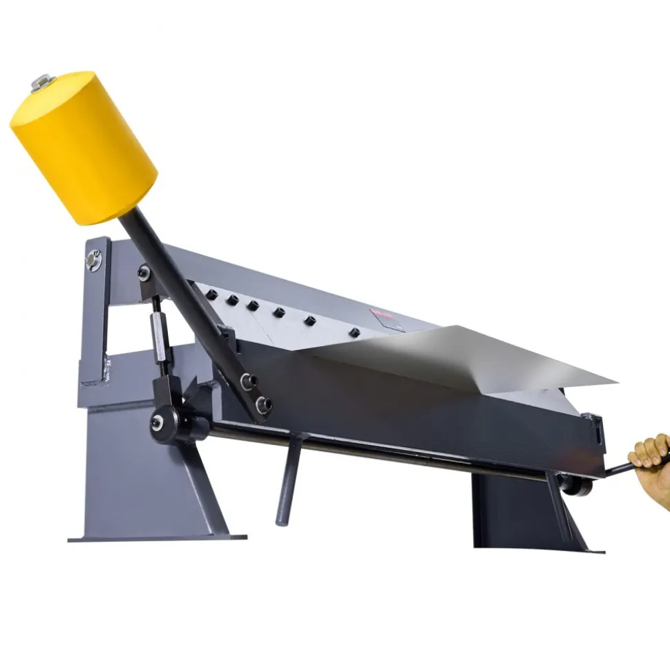 VEVOR Box and Pan Brake, 36 in Sheet Metal Bending Brake,16-Gauge Mild Steel Capacity, 0-135 Degree Adjustable, Metal Bender Machine with 6 Fingers, Heavy-Duty Aluminum Folder for Precise Bending