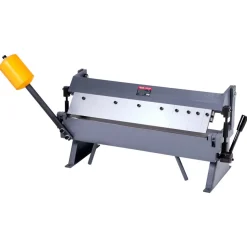 VEVOR Box and Pan Brake, 24 in Sheet Metal Bending Brake,16-Gauge Mild Steel Capacity, 0-135 Degree Adjustable, Metal Bender Machine with 5 Fingers, Heavy-Duty Aluminum Folder for Precise Bending