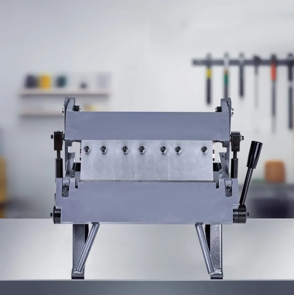 VEVOR Box and Pan Brake, 12 in Sheet Metal Bending Brake, 20-Gauge Mild Steel Capacity, 0-135 Degree Adjustable, Metal Bender Machine with 5 Fingers, Heavy-Duty Aluminum Folder for Precise Bending