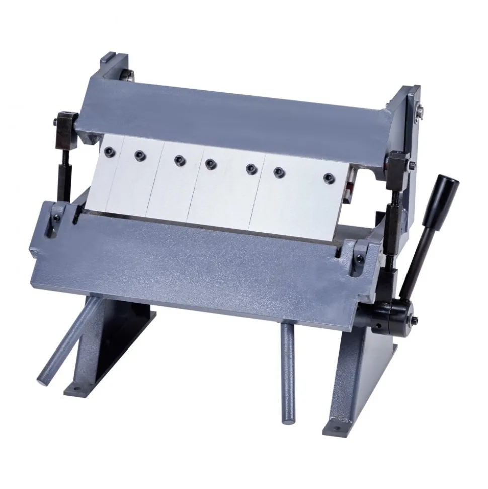 VEVOR Box and Pan Brake, 12 in Sheet Metal Bending Brake, 20-Gauge Mild Steel Capacity, 0-135 Degree Adjustable, Metal Bender Machine with 5 Fingers, Heavy-Duty Aluminum Folder for Precise Bending