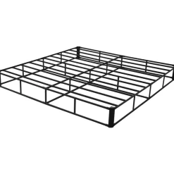 VEVOR Box Spring, King Size Bed Frame with Washable Fabric Cloth, Heavy Duty Metal Frame for King Bed, 9.1 in Mattress Foundation, 3500 lbs Max Weight Capacity, Easy Assembly, 79.1 x 75.8 x 9.1 in