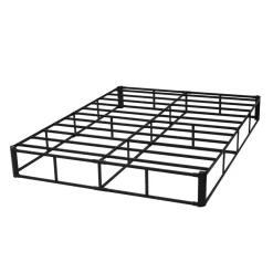 VEVOR Box Spring, Queen Size Bed Frame with Washable Fabric Cloth, Heavy Duty Metal Frame for Queen Bed, 9.1 in Mattress Foundation, 3500 lbs Max Weight Capacity, Easy Assembly, 79.1 x 59.6 x 9.1 in