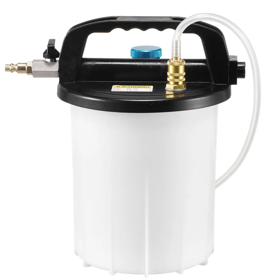 VEVOR Brake Bleeder Kit, 3L Brake Fluid Extractor with 1L Siphon Refilling Bottle & 13 Hose Connectors, Complete Brake Fluid Bleeder Kit with Extended Silicone Hose & Handle, Fit for Most Vehicles