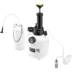 VEVOR Brake Bleeder Kit, 3L Manual Brake Fluid Bleeding Kit with 1L Waste Bottle & 5 Master Cylinder Adapters, One-Person Professional Brake Fluid Pressure Bleeder for Most Vehicles