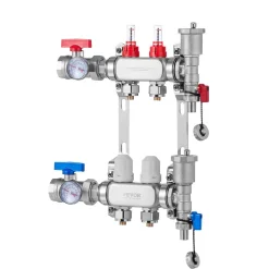 VEVOR 2-Branch Radiant Heat Manifold, 1/2