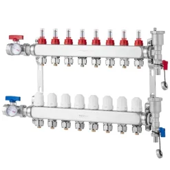 VEVOR 10-Branch Radiant Heat Manifold, 1/2