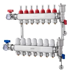 VEVOR 7-Branch Radiant Heat Manifold, 1/2