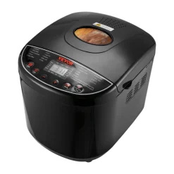 VEVOR Bread Maker, 19-in-1 2LB Dough Machine, Nonstick Ceramic Pan Automatic Breadmaker with Gluten Free Setting, Whole Wheat Bread Making, Digital, Programmable, 3 Loaf Sizes, 3 Crust Colors
