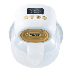 VEVOR Breast Pump, Wearable Electric Breast Pumps Hands Free, 4 Mode & 12 Levels, 300mmHg Strong Suction, Ultra-Quiet Rechargeable Portable Breastfeeding Pump with LED Display, 24mm Insert/28mm Flange